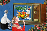 RETRO CHRISTMAS COLLAGE CREATOR FREE, an Object Graphic by Alexiva (Thumbnail 2 of 5)