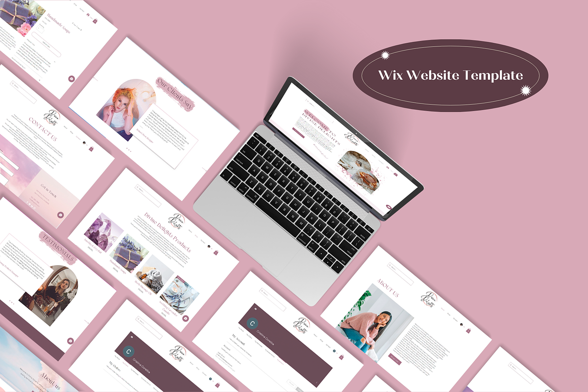 WIX Website Template Spiritual Pink, a Wix Template by Wixify Studio (Photo 7 of 10)
