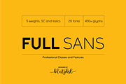 Full Sans, a Sans Serif Font by BULENT YUKSEL (Thumbnail 1 of 10)