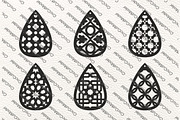 Svg Earrings with  Arabic pattern, a Graphic by CncCutModel (Thumbnail 2 of 3)