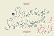 CS Danica Dashed, a Script Font by Craft Supply Co. (Thumbnail 1 of 8)