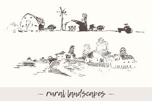 Countryside landscapes, an Animal Illustration by TheMountBirdStudio