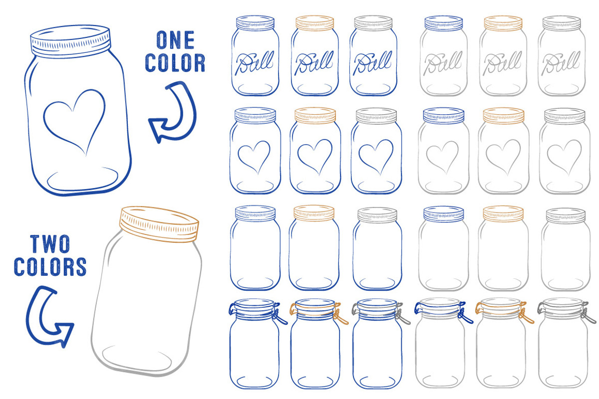 Royal Blue Jar Vectors & Clipart, an Illustration by Amanda Ilkov (Photo 3 of 4)