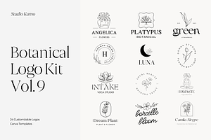 Botanical Logo Kit Templates Vol.9