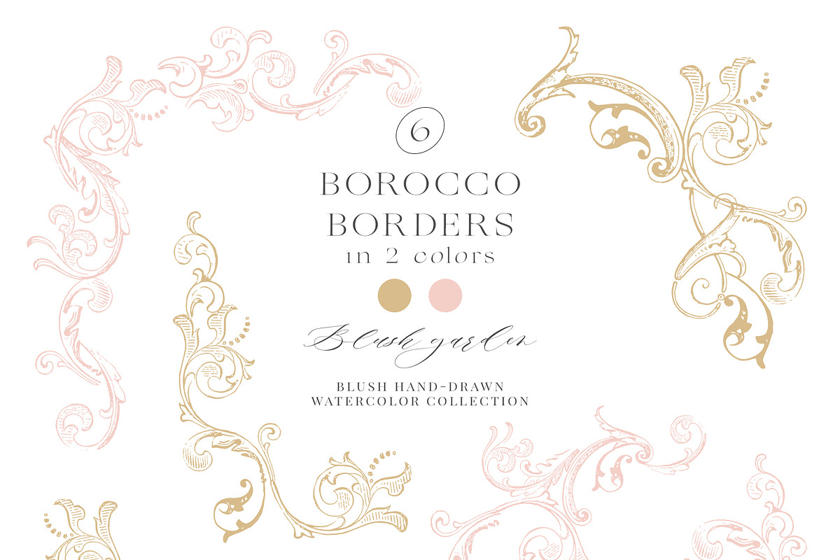 Blush Pink Watercolor Floral Bows, a Decorative Illustration by Veris Studio (Photo 14 of 15)