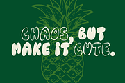 Retro Chunky Bold Bubble Font, a Handwritten Font by Nonceni (Thumbnail 4 of 10)