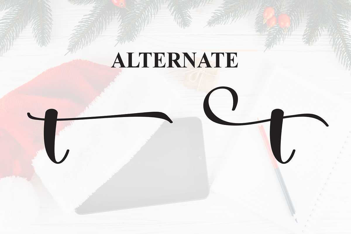 Santa Notebook | Script Font, a Handwritten Font by Scratchones (Photo 8 of 9)