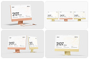 New iMac 24 Desktop Mockup, a Mac Mockup by RamStudio2 (Thumbnail 4 of 16)