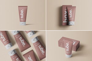 Cosmetic Tube & Box Mock-up