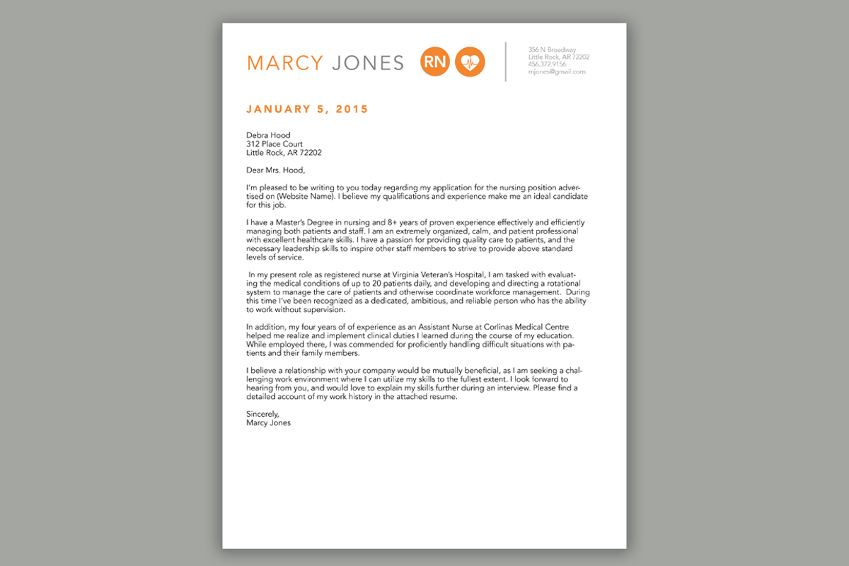 Nurse Resume, Cover Letter Template, a Resume Template by Scribbled Napkin Design (Photo 4 of 5)