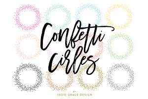 Confetti Circle Colors & Metallics