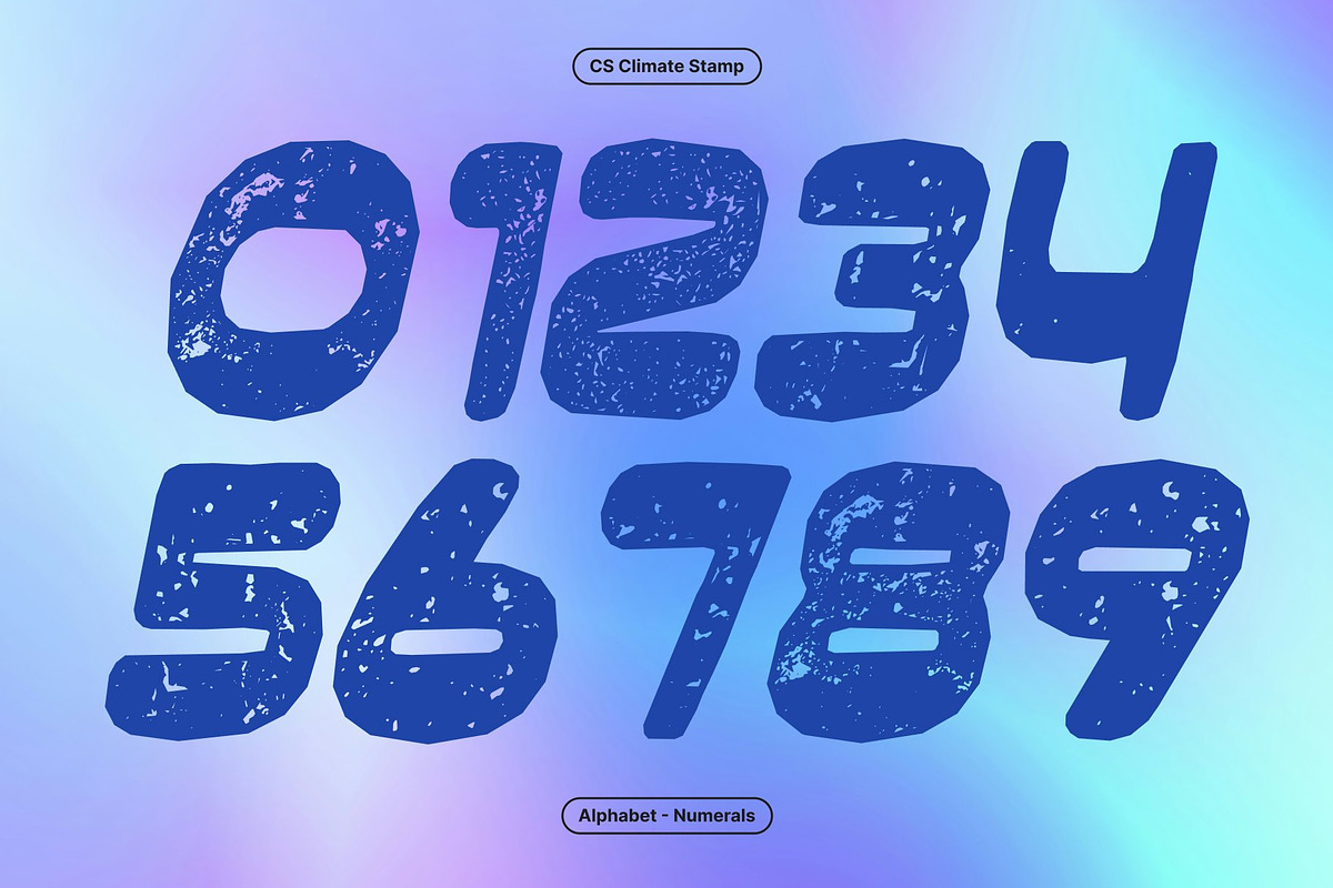 CS Climate Stamp, a Sans Serif Font by Craft Supply Co. (Photo 5 of 8)