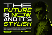 Outspread - Futuristic Font, a Sans Serif Font by Pixesia Studio (Thumbnail 9 of 10)