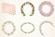 Watercolor Daisy Frame Clipart, an Illustration by Libby Wishes (Thumbnail 3 of 8)