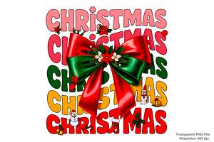 Coquette Christmas PNG, a Graphic by Clipart Bloom