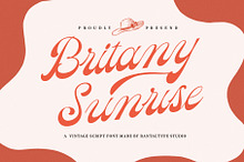 Britany Sunrise Vintage Script Font