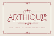 ARTHIQUE ELEGANT FONT, a Sans Serif Font by SHEILLA (Thumbnail 3 of 11)
