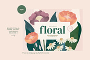 Painted Floral Abstract Elements, an Object Graphic by Basia Stryjecka (Thumbnail 27 of 27)