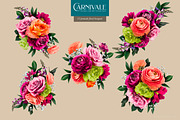 Carnivale Floral Clip Art Collection, an Object Graphic by Eclectic Anthology (Thumbnail 11 of 21)