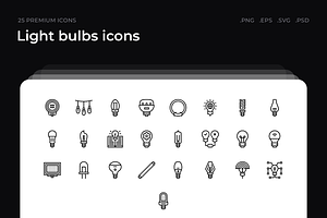 Light Bulbs Icons