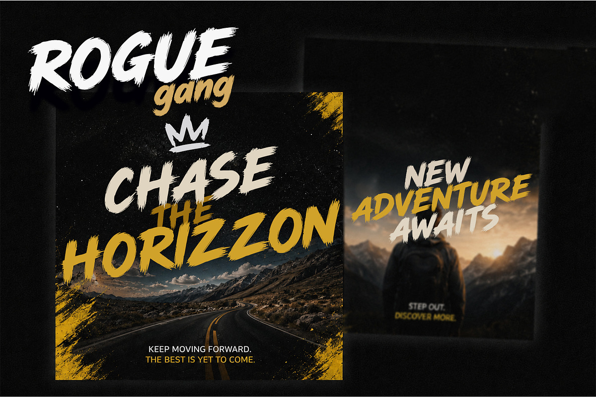 Roguegang Brush Font, a Handwritten Font by cocodesign (Photo 5 of 8)