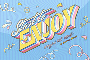Playful Text Effects, a Layer Style Add-On by Andrew Skoch Design (Thumbnail 3 of 9)