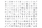 Big Garage Set. EPS - JPEG - PNG, an Outline Icon by WINS Doodle shop (Thumbnail 4 of 4)