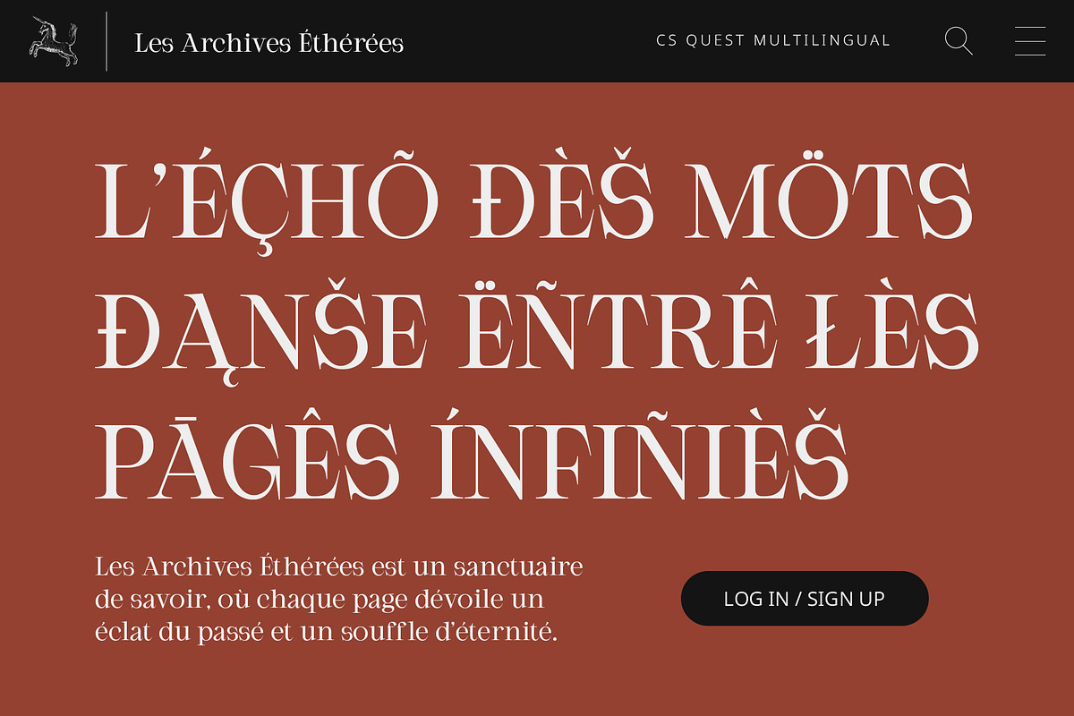 CS Quest – Classic Font, a Serif Font by Craft Supply Co. (Photo 4 of 8)