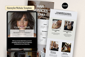 Hairstylist Booking Website Theme, a Landing Page Template by HAYAG Creatives
