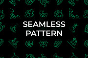 Halloween Icon Pattern Set, an Outline Icon by Pure Design (Thumbnail 2 of 2)