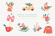 Hand Drawn Cozy Christmas Art, an Illustration by Anna's Creative Store (Thumbnail 2 of 9)