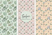 Watercolor Safari clipart & patterns, an Animal Illustration by Tita Creative Studio (Thumbnail 4 of 5)