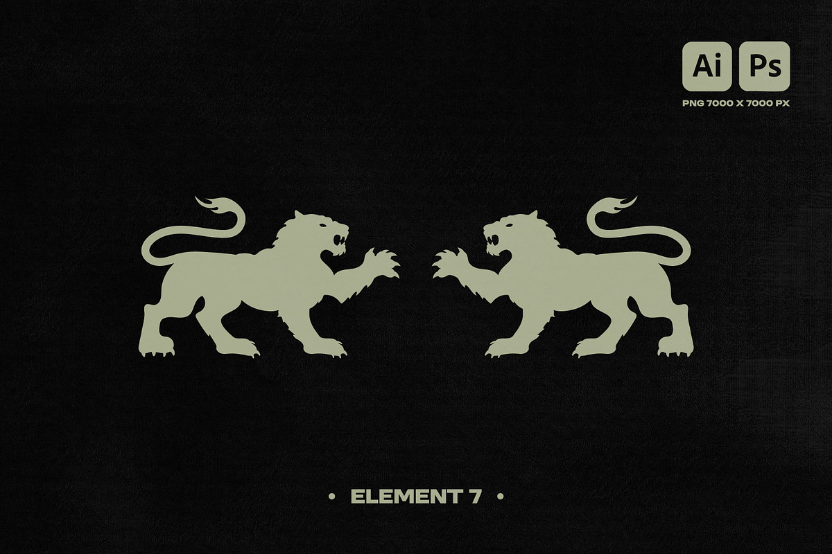 STREETWEAR HERALDIC GRAPHIC SET, an Object Graphic by BonkiStudio (Photo 8 of 11)