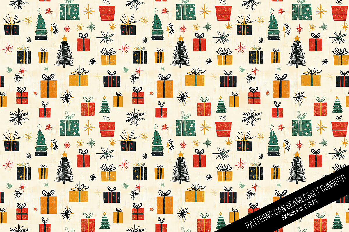 Vintage Holiday 2 Digital Paper, a Pattern Graphic by Chromolume Studio (Photo 27 of 28)