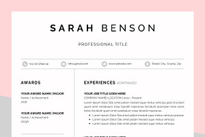 Word Resume/CV 3 Pages