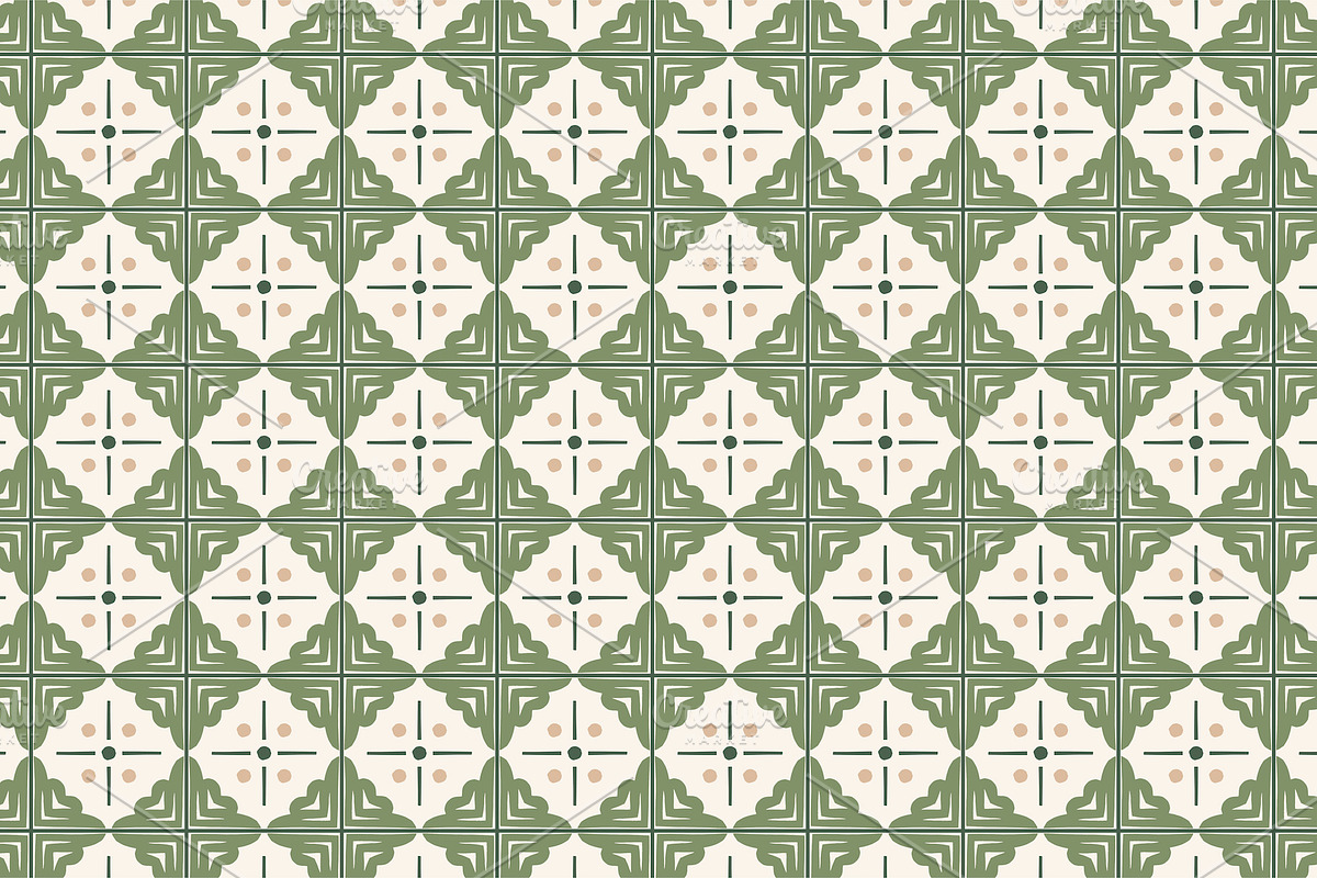 Mediterranean Tile patterns, a Pattern Graphic by Lyolya Profitrolya (Photo 4 of 7)