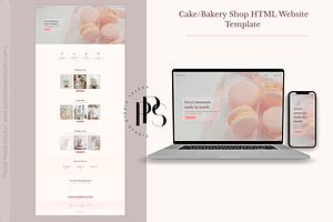 Bakery Shop HTML Website Template, a HTML Template by Pastel Pixels Studio