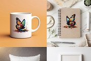 Butterfly illustrations with splash, an Animal Illustration by yod67 (Thumbnail 3 of 10)
