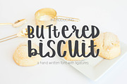 BUTTERED BISCUIT Hand Written Font, a Script Font by Rhonna Designs (Thumbnail 1 of 6)