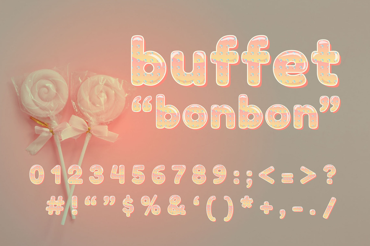 Lolly color cute cartoon font, a Sans Serif Font by Zimages (Photo 4 of 8)