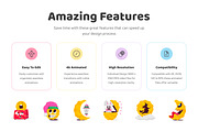 Animated Moon Stickers Set, an Emoji Icon by Vectors Market (Thumbnail 2 of 3)