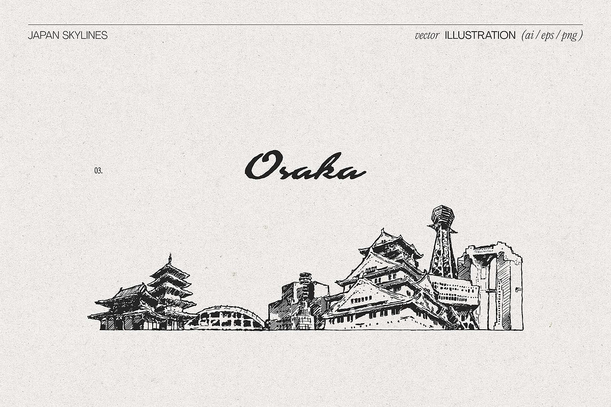 Japan Skylines, a Work Illustration by TheMountBirdStudio (Photo 6 of 8)