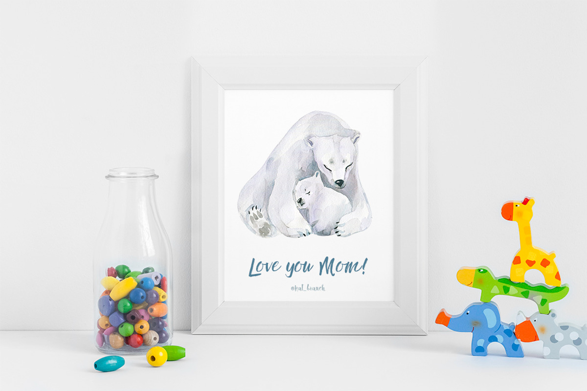 Polar bears-watercolor illustrations, an Animal Illustration by KatBranchArt (Photo 4 of 5)