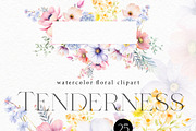 Tenderness - Delicate Floral Clipart, a Seasonal Illustration by Olga Koelsch (Thumbnail 7 of 8)
