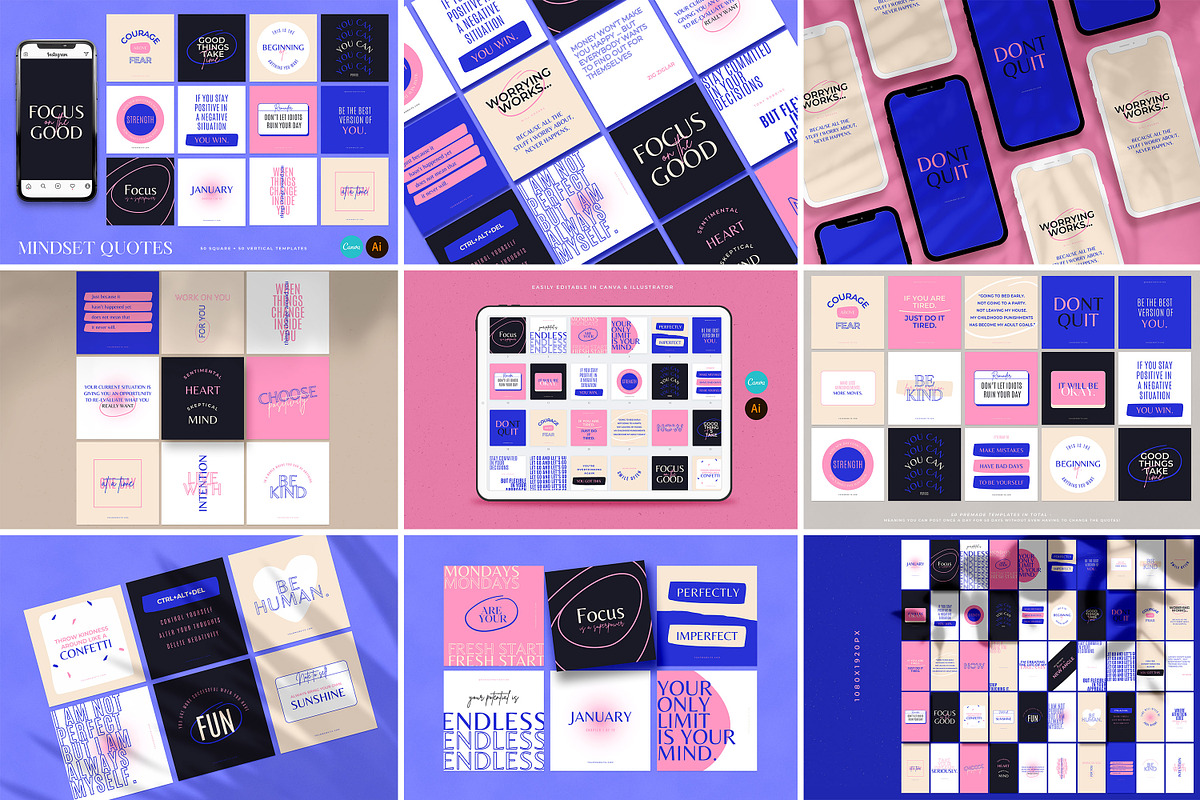 Unique Instagram Template BUNDLE, a Social Media Template by AndrewPixel (Photo 5 of 8)