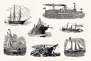 Nautical Engraving Illustrations, an Illustration by Graphic Goods (Thumbnail 6 of 10)