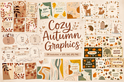 Cozy Fall Clipart Bundle, a Seasonal Illustration by Anna Studio (Thumbnail 1 of 13)