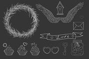 Vector set of Valentine's Day., a Decorative Illustration by Little A (Aigul) (Thumbnail 4 of 4)