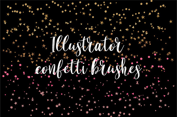 Illustrator Confetti Brushes