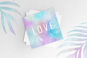 6 Huge Pastel Rainbow Watercolors, a Texture Graphic by AdenaJ (Thumbnail 15 of 17)
